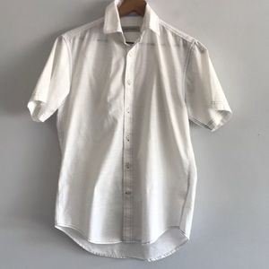 James Campbell White Button  Down Shirt Size SP